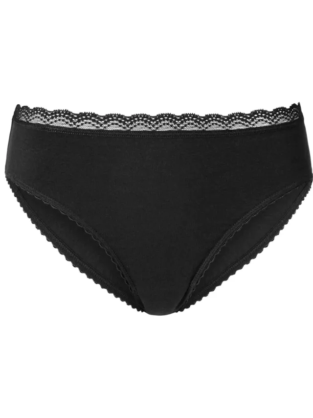Jazz-pants slips zwart/crème, foto 2