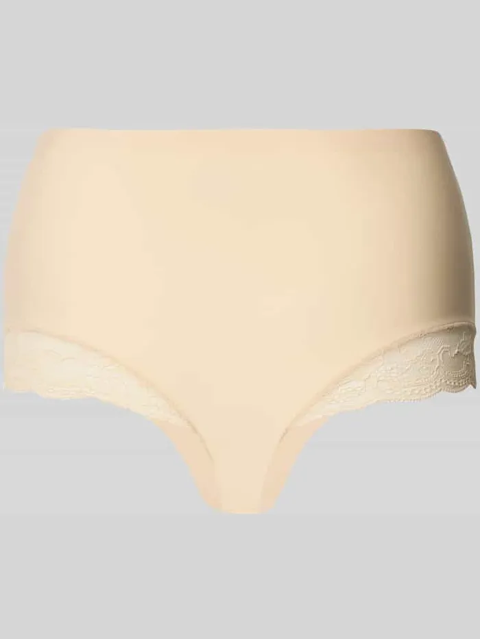 MAGIC Bodyfashion Slip met elastische band en kant beige, foto 2