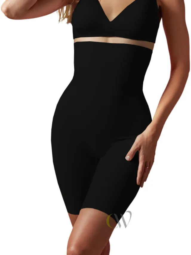 Janira Perfect Curves High Waist Bermuda | Zwart Black
