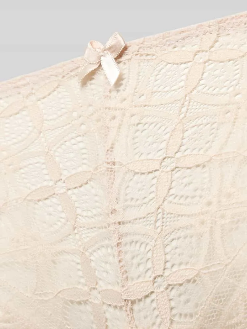 Jake*s Casual Slip met kant en strik Offwhite
