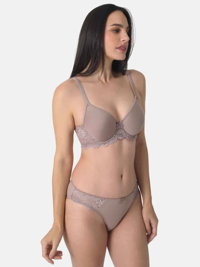 Sassa Mode voorgevormde T-shirt-beugelbh taupe