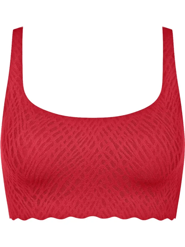 Sloggi Women ZERO Feel Bliss Festive Top - bralette - rood