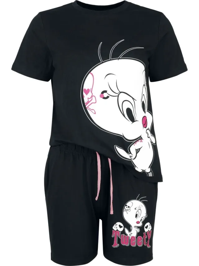 Looney Tunes Tweety Skull Pyjama meerkleurig Katoen multicolor