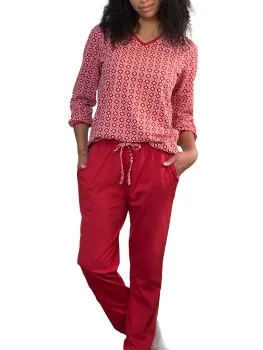 Trofé Trofe Decorative Pyjama Rood,Zwart