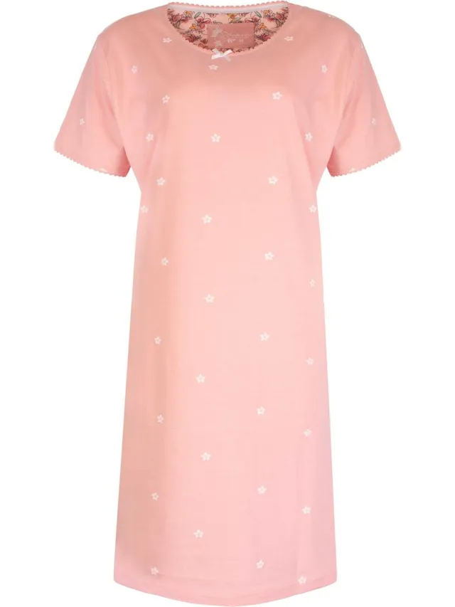 Tenderness Dames Nachthemd - Slaapkleed - Poeder Roze