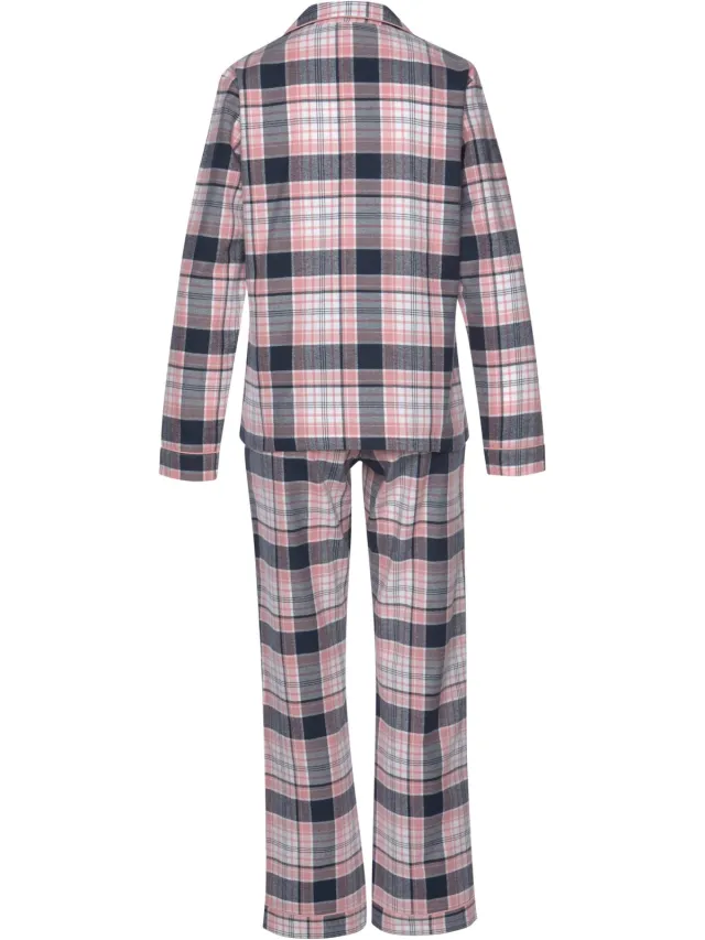 Pyjama roze geruit