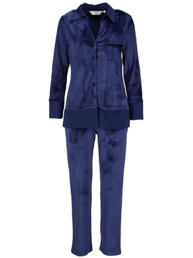 Ringella Nicki dames lounge set nachtblauw Ringella - Blauw - Maat - 38