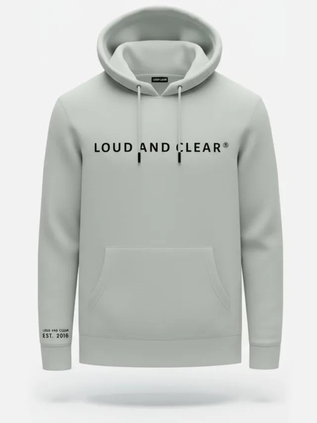 Loud and Clear Hoodie - Trui - Mint Groen - Heren - Dames - Capuchon