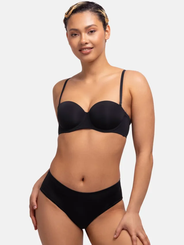 Dorina Michelle strapless balconette bh zwart