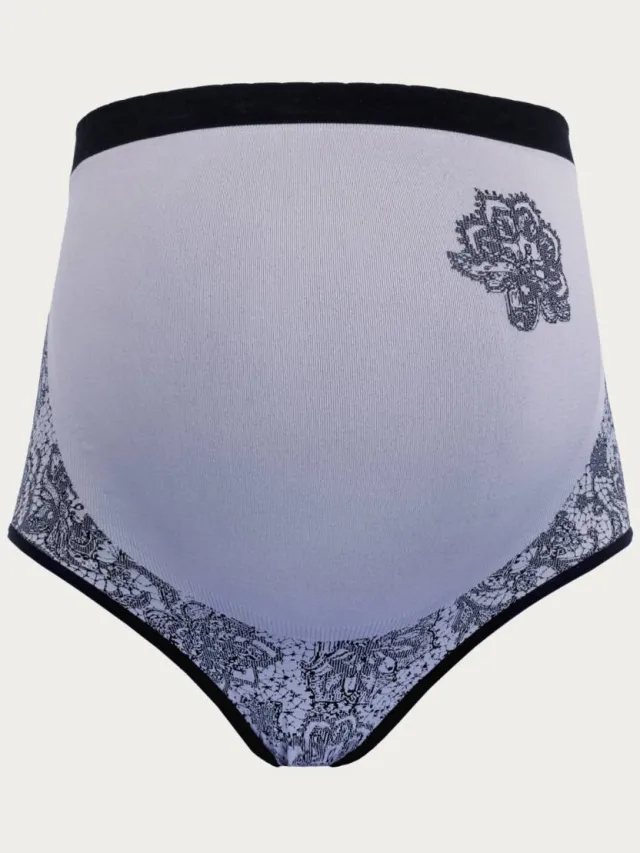 Cache Coeur Zwangerschapsslip Illusion Lace Wit Zwart