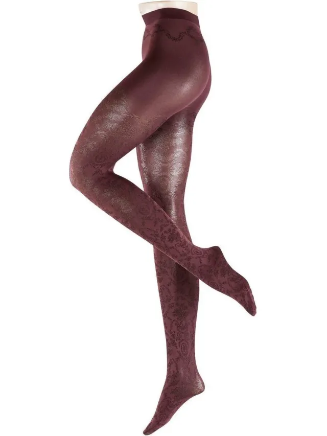 Falke Toile de Jouy Fantasiepanty Dames 40842 - Volwassenen - M - Rood