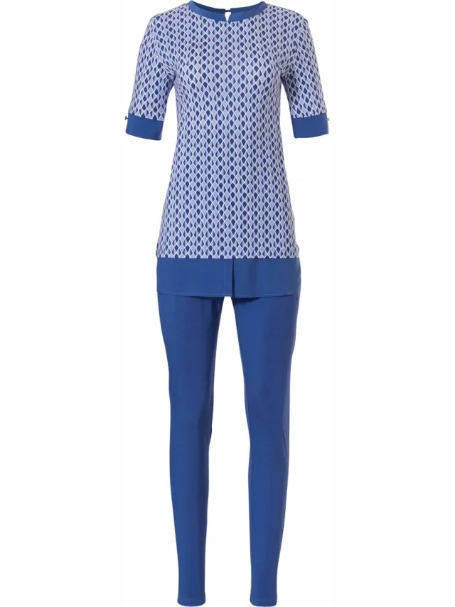 Pastunette Deluxe - In to Blue - Dames Pyjamaset - Blauw