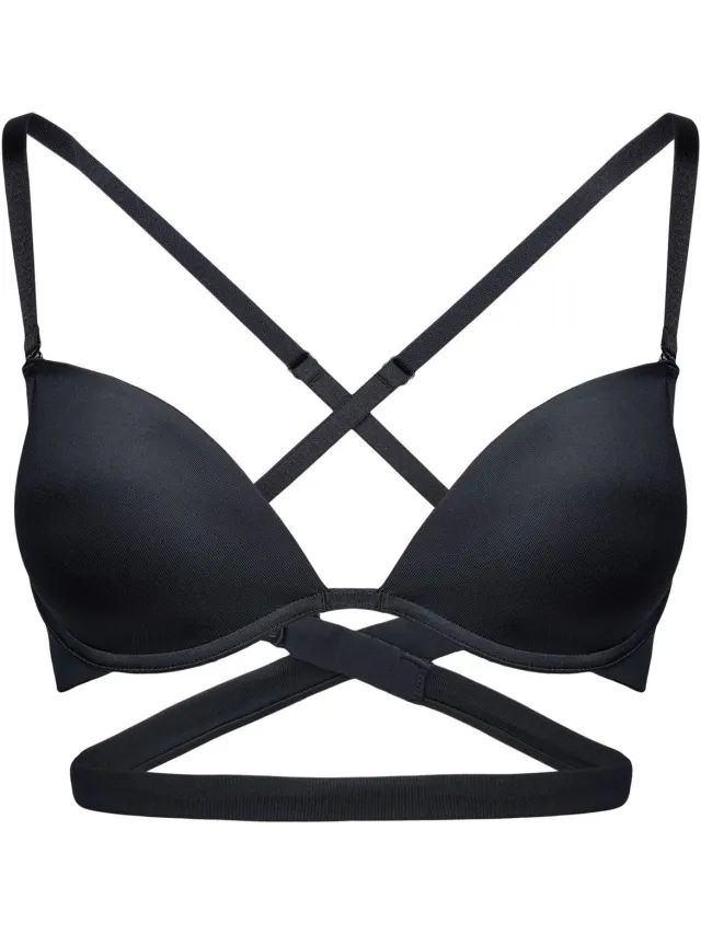 ESOTIQ Silky - Push-upbeha - Zwart - 70B - Afneembare bandjes