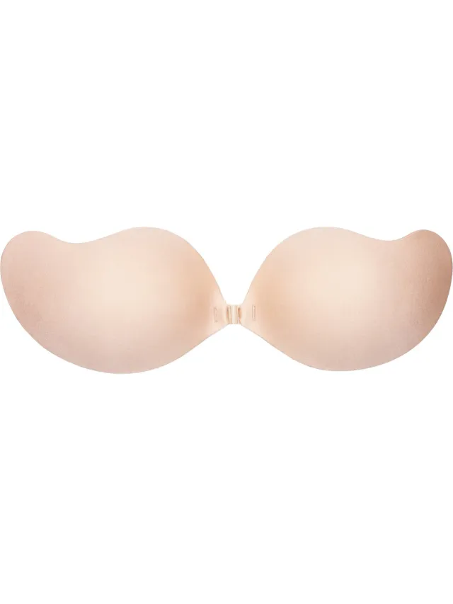 MAGIC Bodyfashion Plak BH - Plak bh push up - MAGIC Bodyfashion Angel Bra - Plak bh cup A - Beige - Zelfklevende bh - Strapless bh - bh accessoires - BH voor open rug - BH zonder achterkant Skin