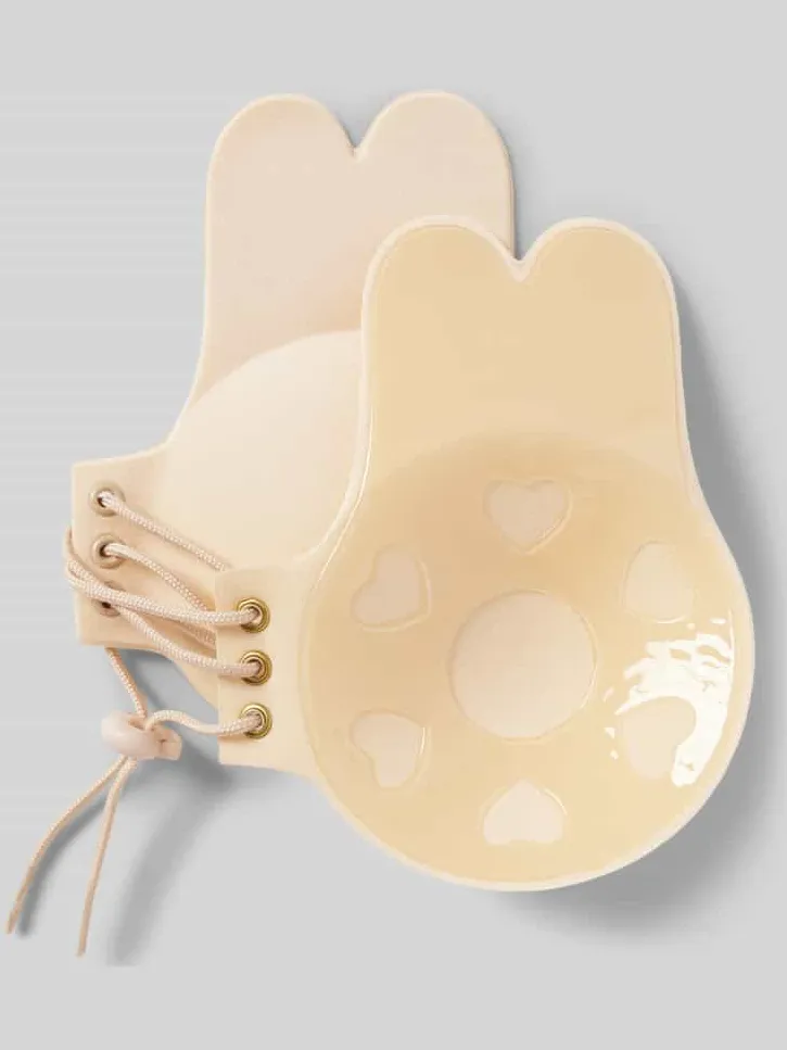 MAGIC Bodyfashion Push-up-bh met kleefpads, model 'Va-Va-Voom' beige, foto 2