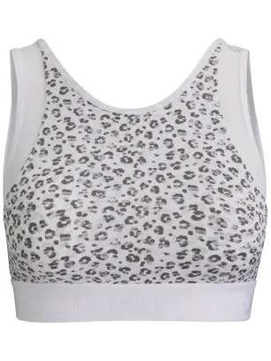 Björn Borg Animal Print Soft Top sporttop Wit,Versch.kleure/Patroon
