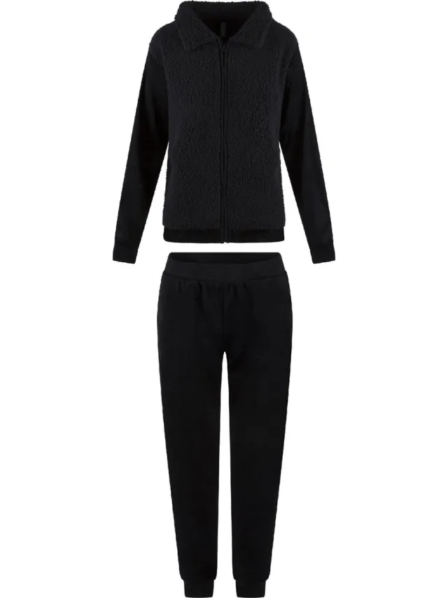 LingaDore Velvet fluffy Huispak Zwart