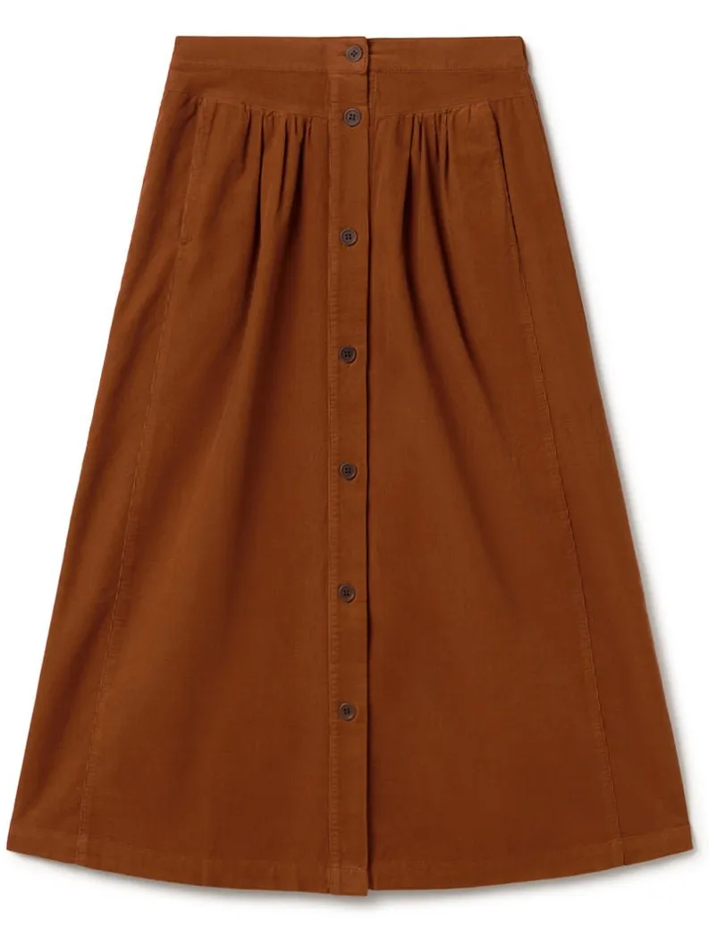TWOTHIRDS dames vegan Rok Castlerock Toffee bruin, foto 2