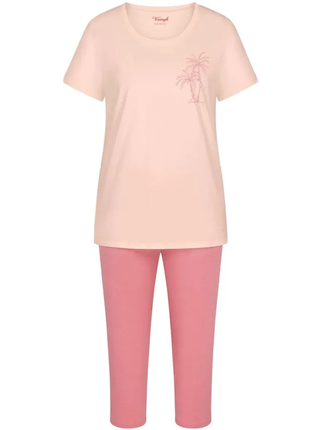 Triumph Pyjama Red Label Sets PK Capri PINK - LIGHT COMBINATION