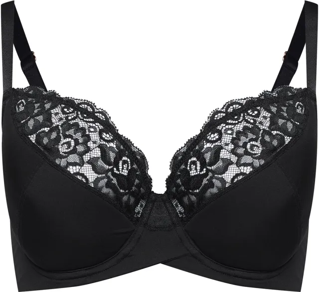 Henderson Allie 41523 - Halfverstevigde beha - Grote maten - Beugel zwart