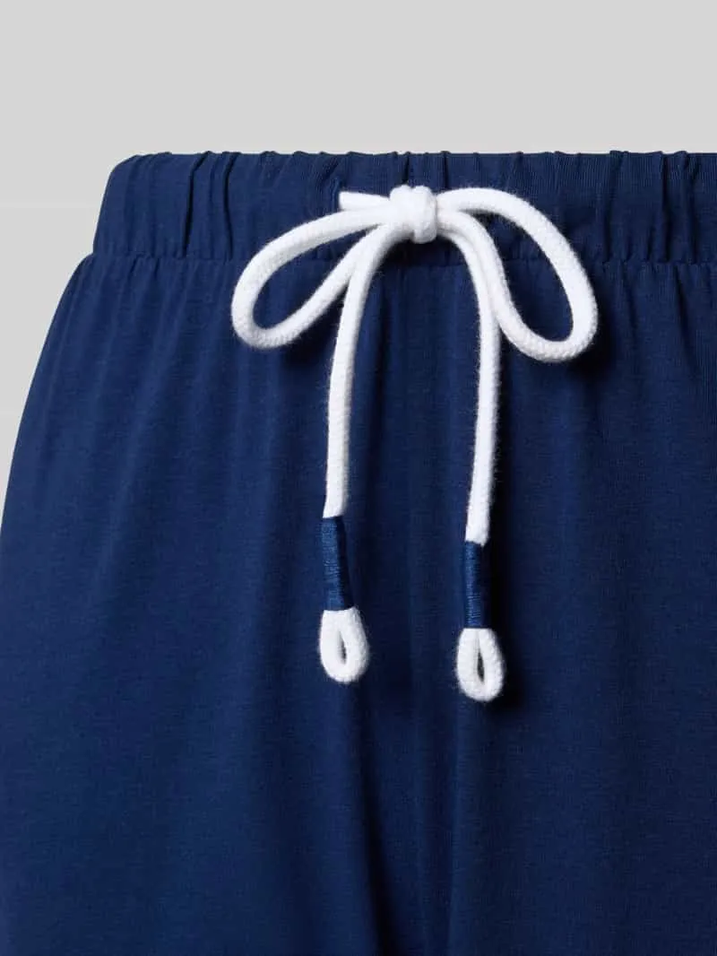Mey pyjamabroek met elastische beenboorden model 'Solid Love' donkerblauw, foto 2