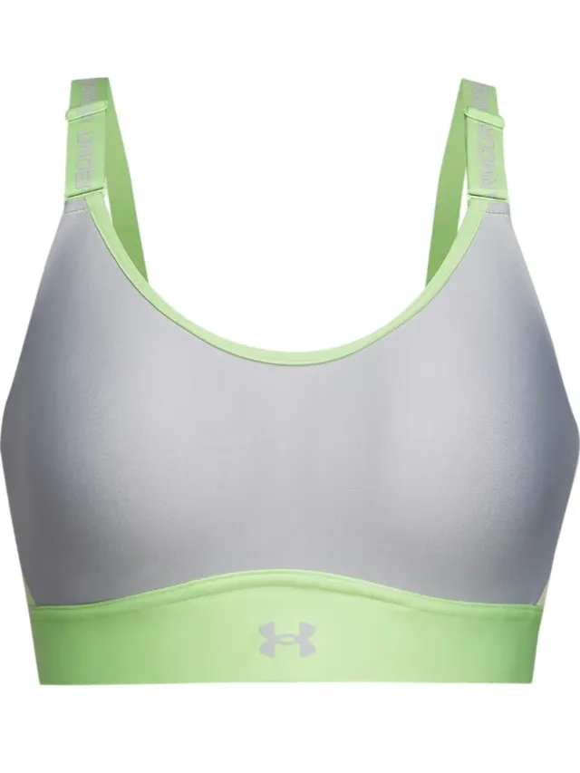 Under Armour Infinity-sportbeha voor dames, medium ondersteuning (Kalk) Limoengroen