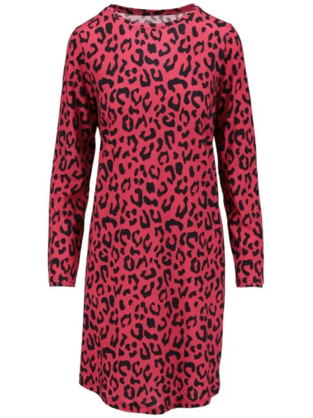 Ringella Katoenen dames nachthemd bordeaux Ringella - Rood - Maat - 38