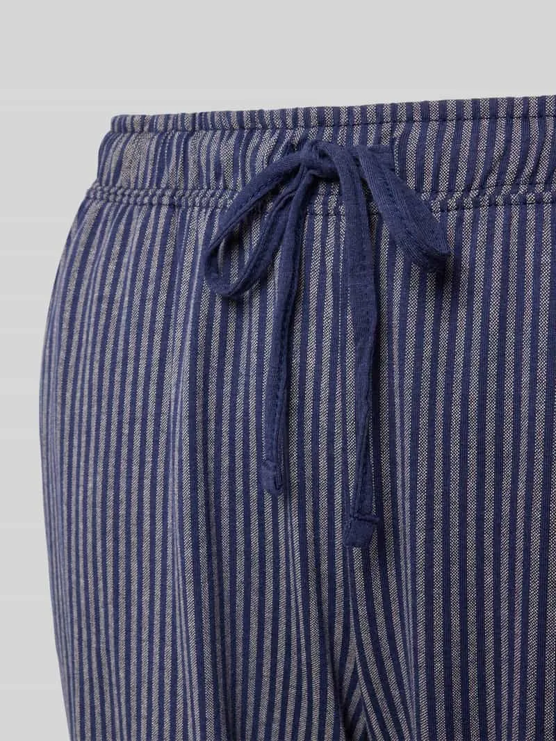 S.Oliver Regular fit pyjamabroek met mix van katoen en viscose donkerblauw, foto 2