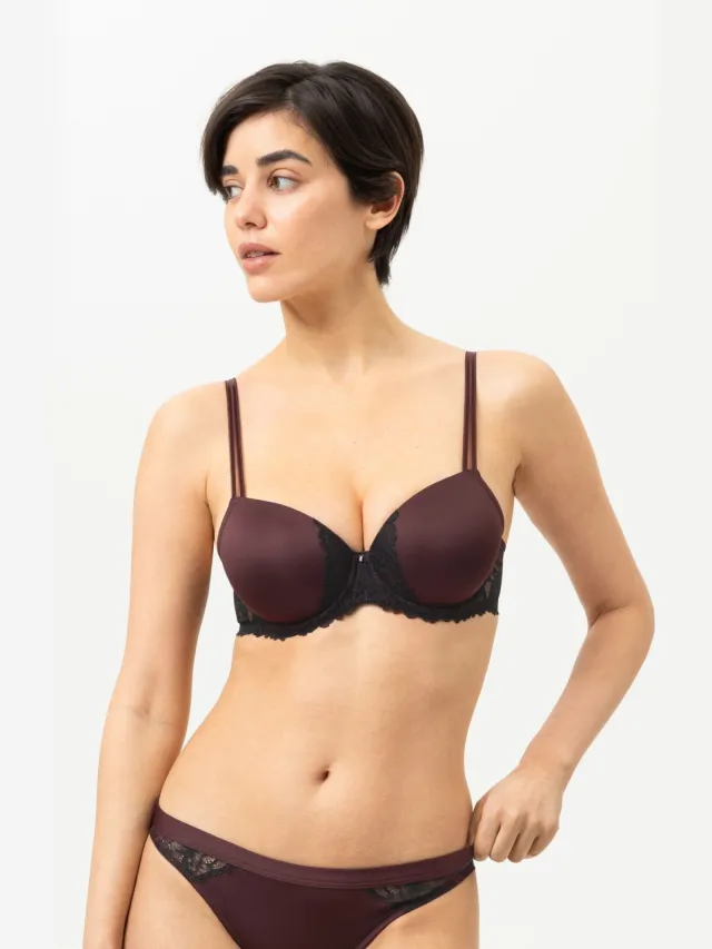 Mey Bi-stretch-beha | Full cup Serie Luxurious Hot Maroon bruin