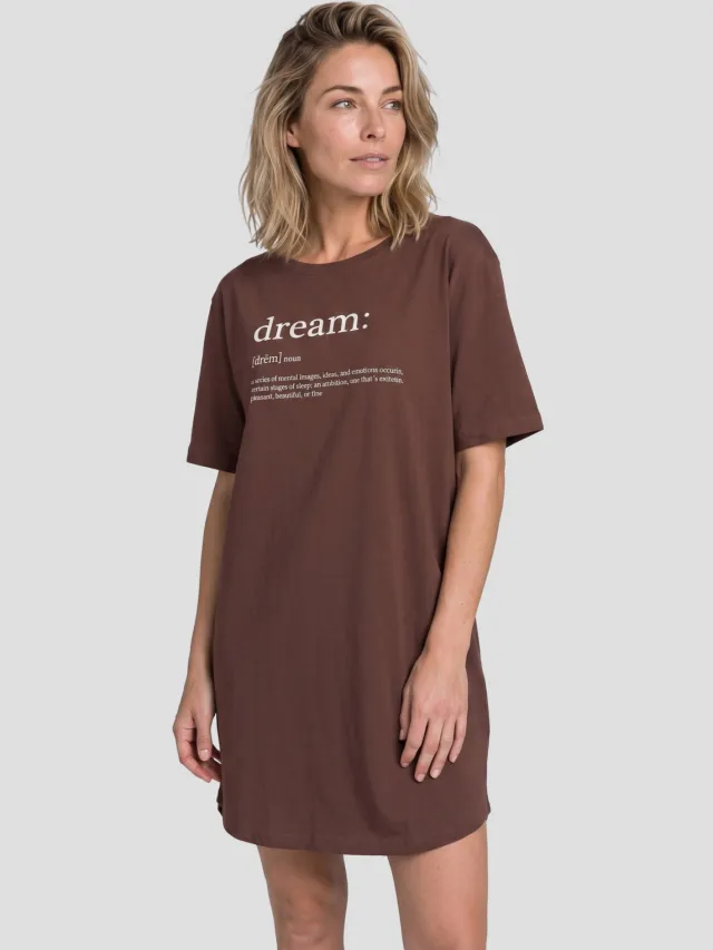 Dreamcovers nachthemd bruin