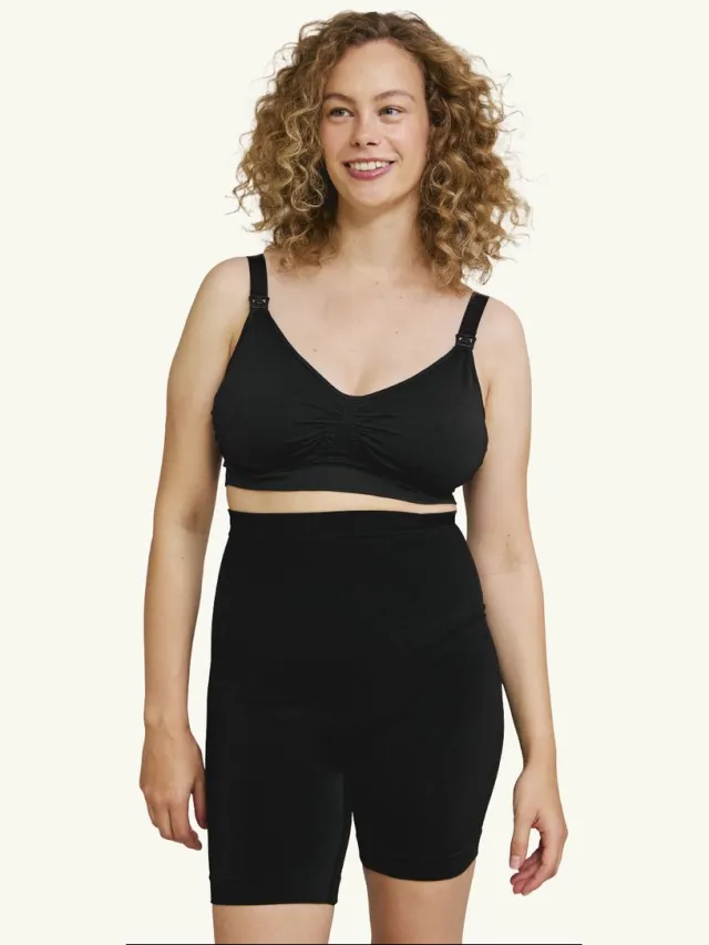 Carriwell Post Partum Shapewear Short – Corrigerende Short na Bevalling – Naadloos – Zwart –