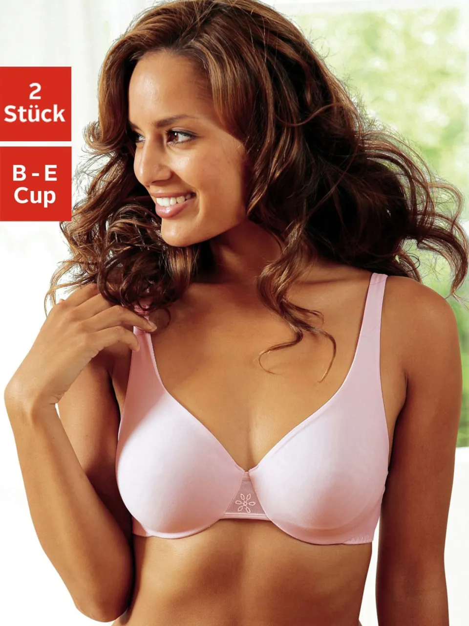 T-shirtbeha roze en crème roze+crème