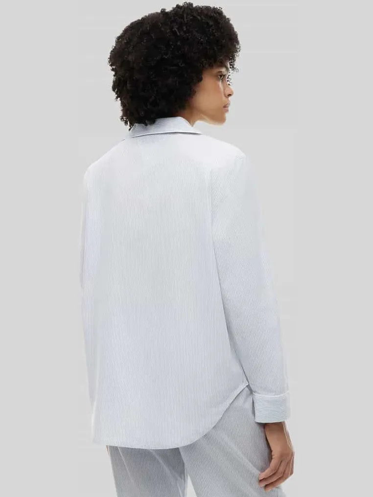 Tommy Hilfiger comfort fit pyjamabovendeel van puur katoen lichtblauw, foto 3