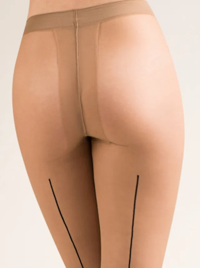 Gabriella Naadpanty - 20 Denier - Beige - Maat: L - Model: Bella - Merk: Gabriella