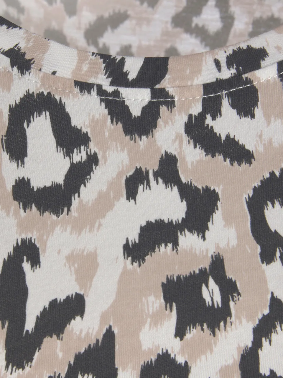 bigshirt nachthemd ecru luipaardprint, foto 2