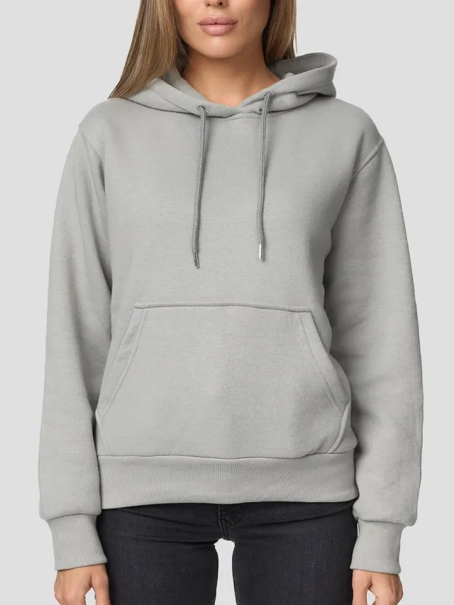 Smith & Solo Hoodie Dames - Sweatshirt Dames Met Capuchon - Katoen - Grijs