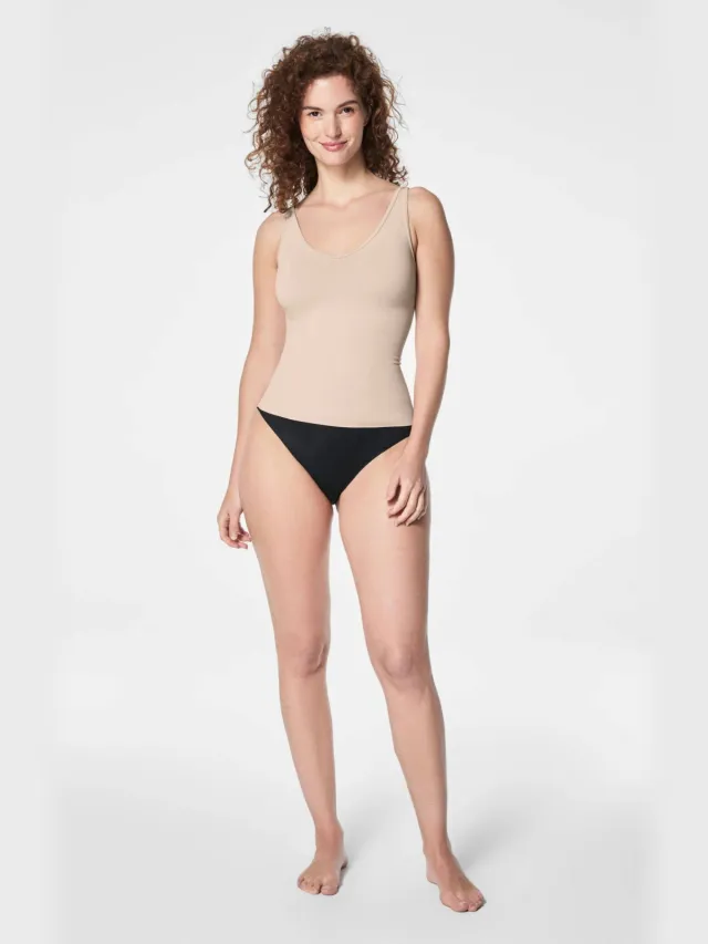 SPANX SPANXsculpt™ Seamless Power seamless sterk corrigerend hemd beige