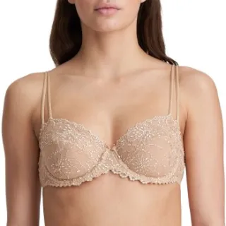 Marie Jo Jane Balcony Horizontal Seam balconette-bh beige Beige,Zwart,Wit,Roze