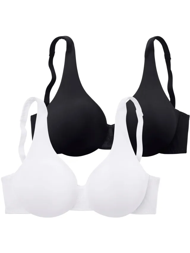 t-shirtbeha zwart en wit, set van 2, foto 2