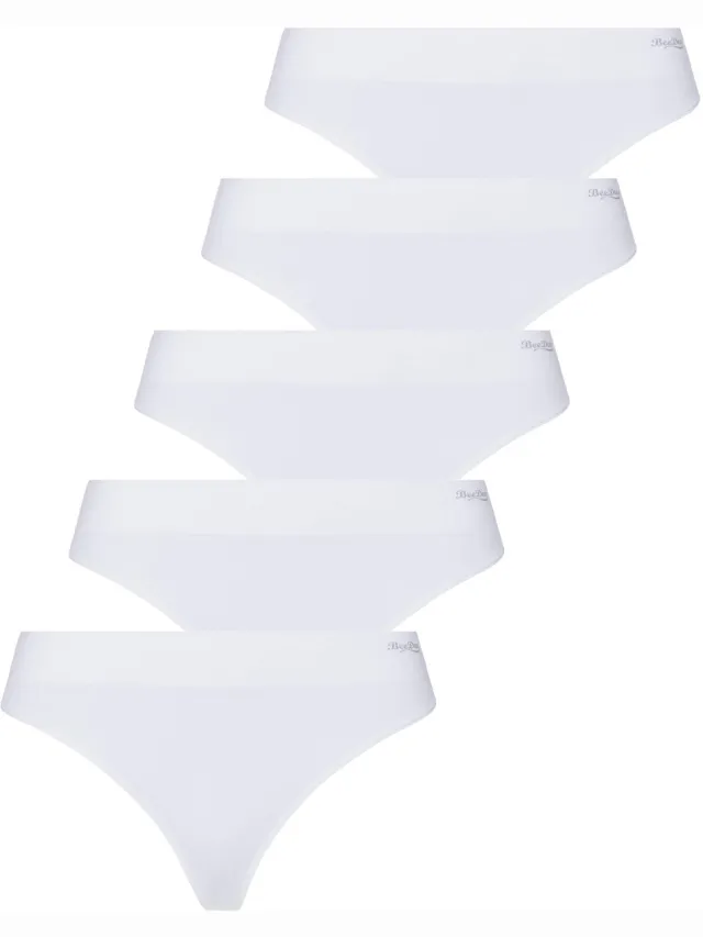 BeeDees Boxer-String Comfee String (5-er Pack) Naadloos wit