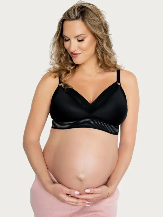 Momtobe LoveMe Black voedingsbh zwart