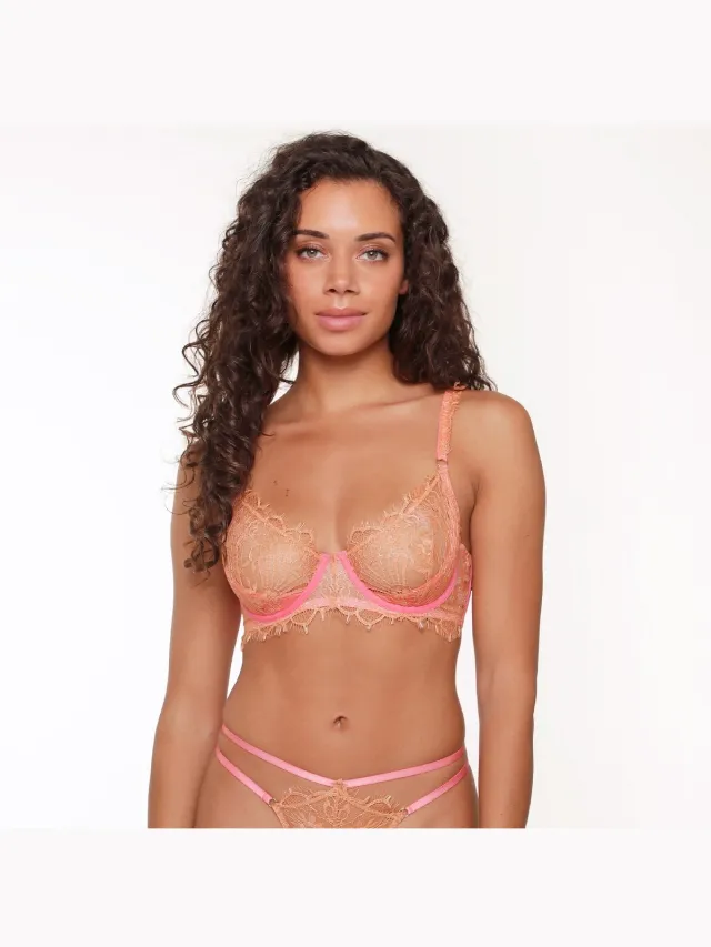LingaDore Halve maan BH - 6607-2 - Calypso coral