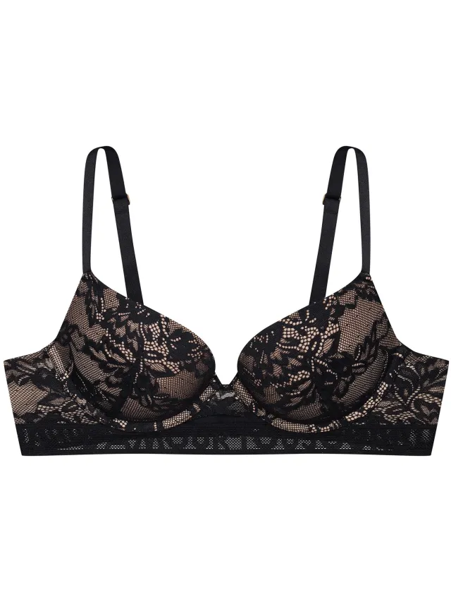 ESOTIQ Bisous - Push-upbeha - Zwart