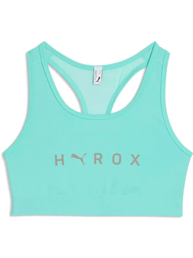 Puma x Hyrox sport-bh medium support - lichtblauw