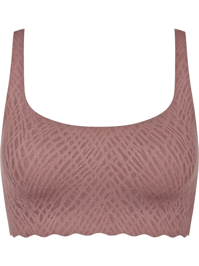 Sloggi Women ZERO Feel Bliss Top - bralette - donkerbruin