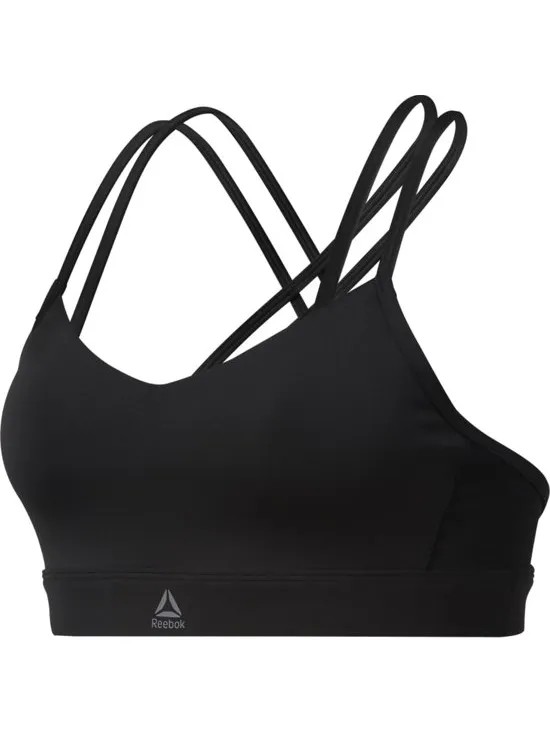 Unknown Reebok Hero Strappy Padded Bra Dames Sportbeha - Black Zwart
