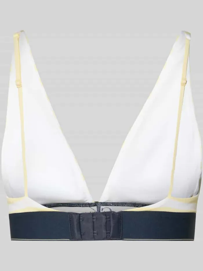 Calvin Klein Bralette met elastische label in band lichtgeel, foto 2