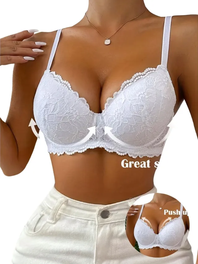 Currero BH Zonder Beugel - Strapless - Zonder Bandjes - Met Voorsluiting - Push-up Bh's - Comfort Beha - Comfortabel - Grote Sluiting - Wit - Cupmaat