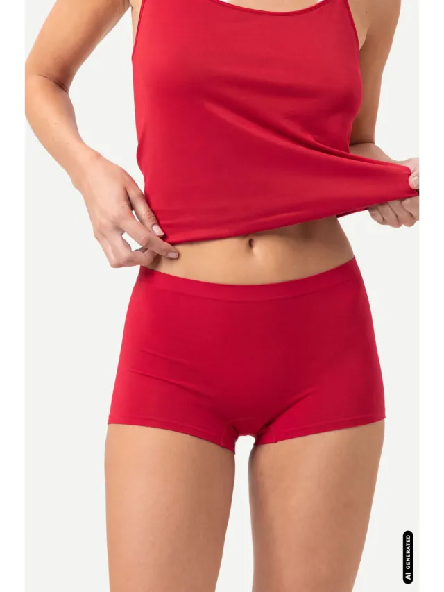 Mey Shorts Serie Natural Second me Rubin rood