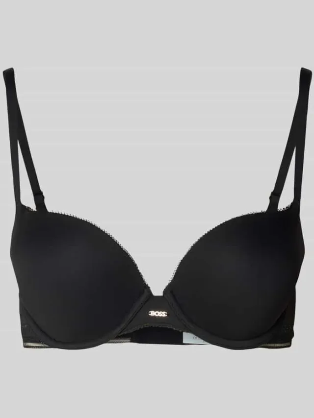 Boss Push-up-bh met kant, model 'PURE' Zwart